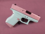 handgun: Glock Model 43, Semi-Auto Pistol, 9mm, 6 shot, 3.5