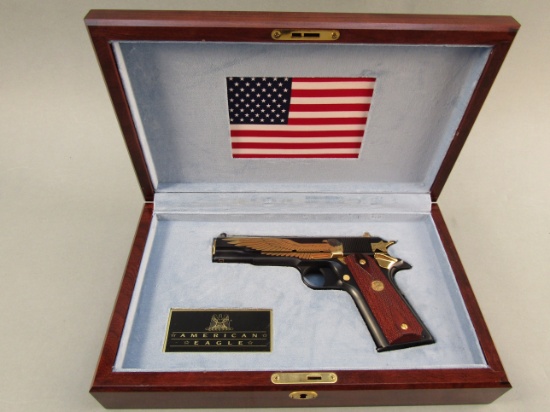 handgun: COLT Model 1911, Semi-Auto Pistol, Colt .45auto, 8 shot, 5" barrel, 8.5" overall, S#2813347