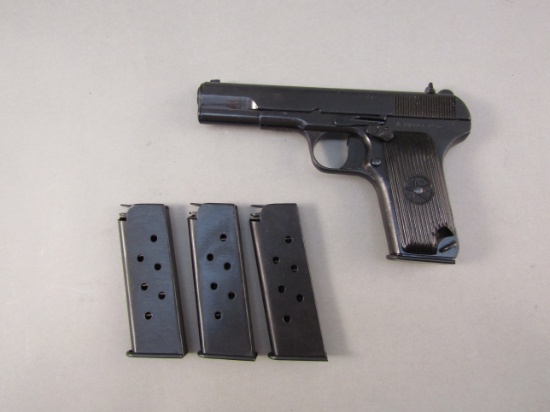handgun: CUGIR Model Tokarev TT-33, Semi-Auto Pistol, 7.62x25, 8 shot, 4.5" barrel, S#0T4351953
