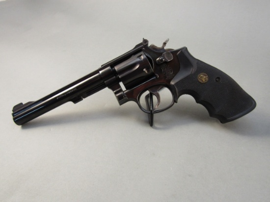 handgun: S&W Model 17-5, Revolver, .22LR, 6 shot, 5.5" barrel, 9.5" overall, S#AUZ8618