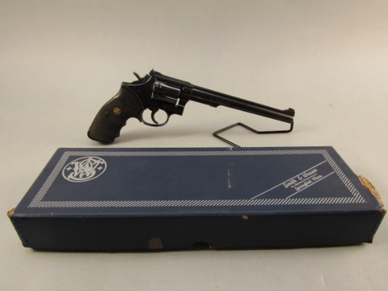 handgun: S&W Model 48-4, Revolver, .22MRF, 6 shot, 8.5" barrel, 14" overall, S#90K8914