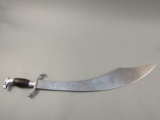 sword: Aluminum handle with wide blade sword