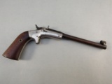 antique handgun: STEVENS Model 43 2nd Issue, Single-Shot Pistol, .22, 1 shot, 6