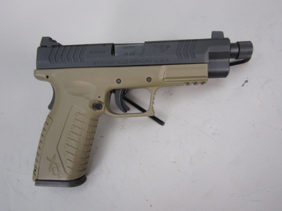 handgun: SPRINGFIELD Mod XDM, Semi-Auto Pistol, .45acp, 13 shot, 4 3/4" bbl, 8 1/2" o/a. S#MG668621
