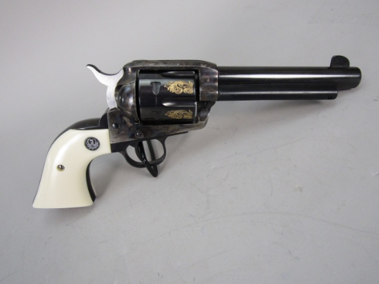 handgun: RUGER Model Vaquero, Revolver, .45LC, 6 shot, 5 1/2" barrel, 11 1/2" overall, S#56-23154