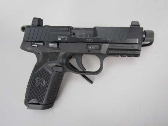 handgun: FNH Model 502, Semi-Auto Pistol, .22LR, 10 shot, 4 1/2" barrel, 7 3/4" overall, S#LR033710