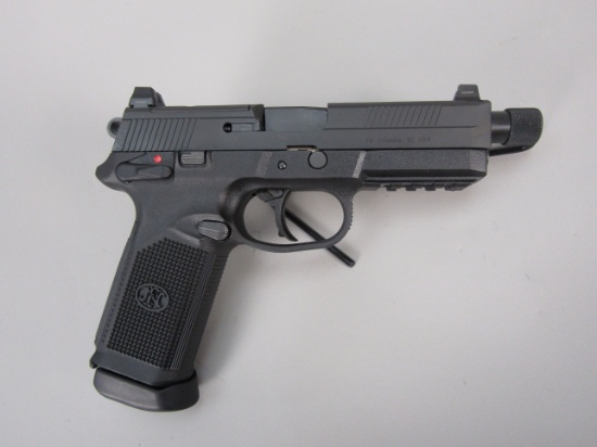 handgun: FN Model FNX-45, Semi-Auto Pistol, .45, 15 shot, 5 1/4" bbl, 8 3/4" overall, S#FX3U156949