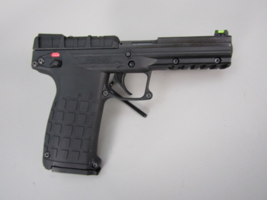 handgun: KEL TEC Model PMR-30, Semi-Auto Pistol, .22WMR, 7 shot, 4 1/2" barrel, 8" overall, S#W4N59