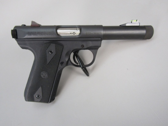 handgun: RUGER Model MKIII, Semi-Auto Pistol, .22LR, 10 shot, 4 1/2" bbl, 8 1/2" overall S#272-36969