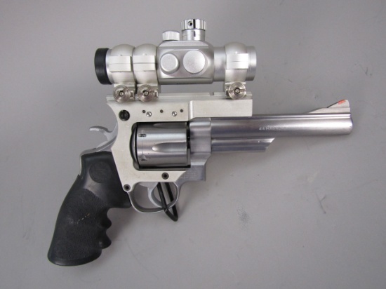 handgun: S&W Model 629-1, Revolver, .44, 6 shot, 6" barrel, 12" overall, S#AUT8571