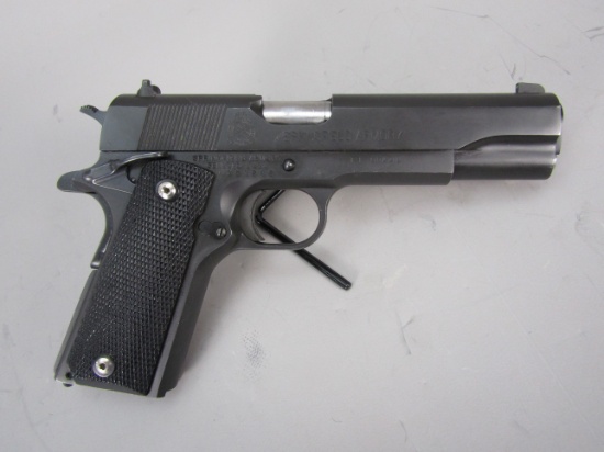 handgun: SPRINGFIELD ARMORY Model 1911-A1, Semi-Auto Pistol, .45, 6 shot, 5" bbl, 8.5" o/a S#N301949