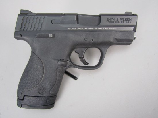 handgun: S&W Model M&P 9 Shield, Semi-Auto Pistol, 9mm, 8 shot, 3" barrel, 6" overall, S#HZU1694