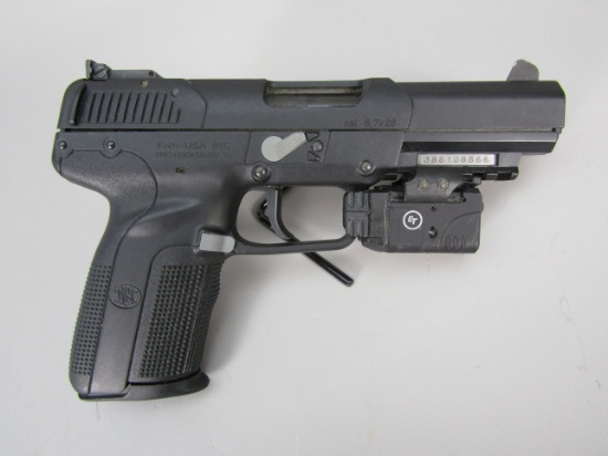 handgun: FNH Model Five-Seven, Semi-Auto Pistol, 5.7x28, 20 shot, 4.75" bbl, 8.25" o/a, S#386108866