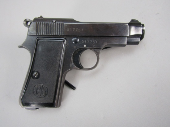handgun: BERETTA Model Beretta 1935, Semi-Auto Pistol, .32acp, 6 shot, 3 1/4" bbl, 6" o/a, S#517757
