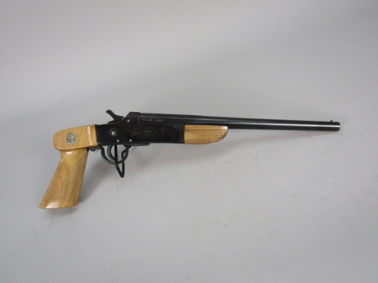 handgun: BOITO Model B-300/1, Breech-Action Pistol, .44, 1 shot, 12" barrel, 17 1/2" overall, S#1267