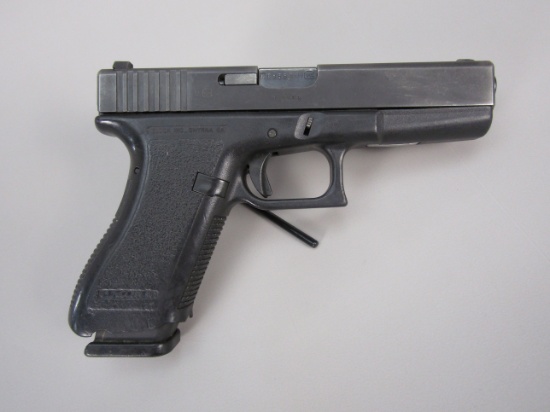 handgun: GLOCK Model 17, Semi-Auto Pistol, 9mm, 17 shot, 4" barrel, 8 1/2" overall, S#LD858