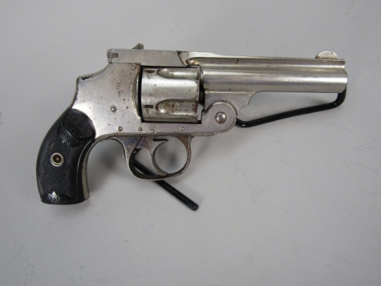handgun: H&R Model Hammerless Perfect, Revolver, .38, 5 shot, 3 1/4" barrel, 7" overall, S#8494
