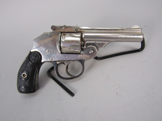 handgun: IVER JOHNSON Model Top Break, Revolver, .38, 5 shot, 3" barrel, 6 1/2" overall, S#43426