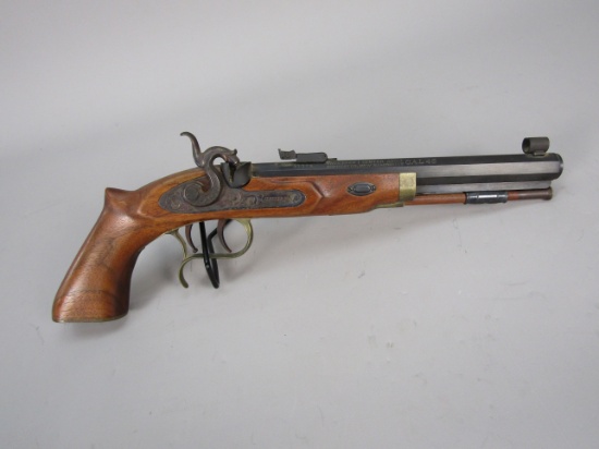 handgun: TCA Model Hawken, Single-Shot Pistol, .45, 1 shot, 9" barrel, 15" overall, S#37399