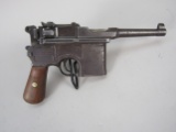 handgun: WAFFENFABRIK OBERNDORF Model 96Mauser Semi-Auto Pistol 9mm 10 shot 3.5