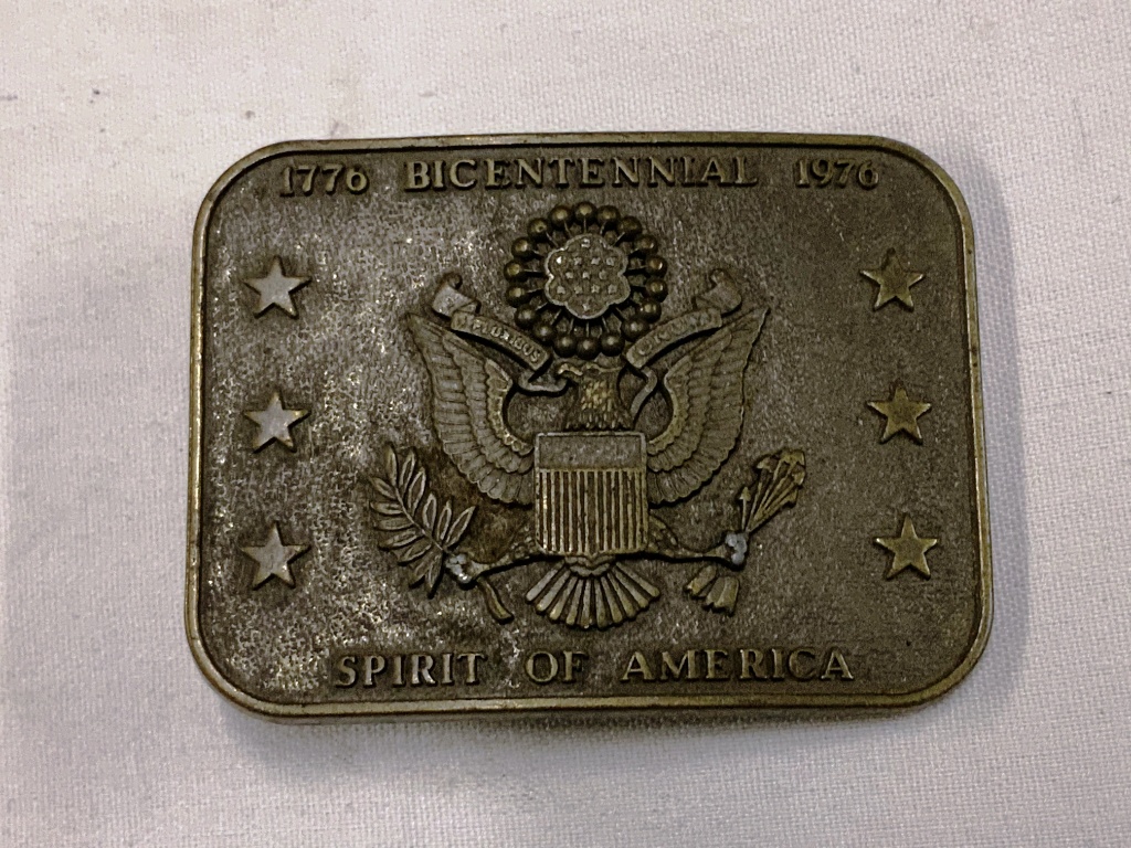 bicentennial belt buckle