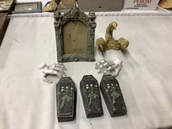 Halloween Decorations- Claw, Spooky Hands, Spooky Frame, Coffins