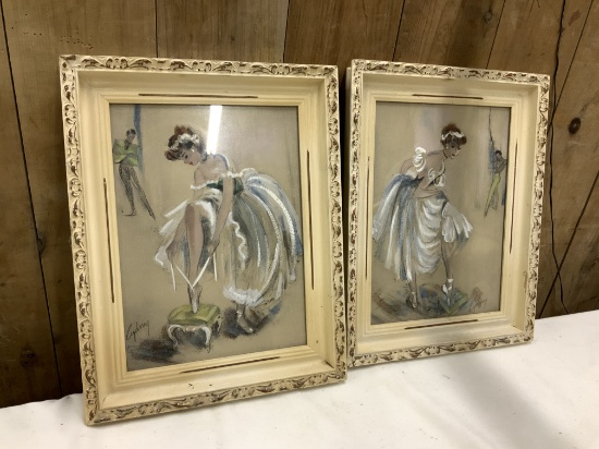 2 Matching Ballet Prints by Cydney