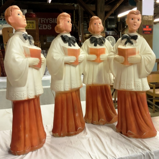 4 Blow Mold Choir Singers