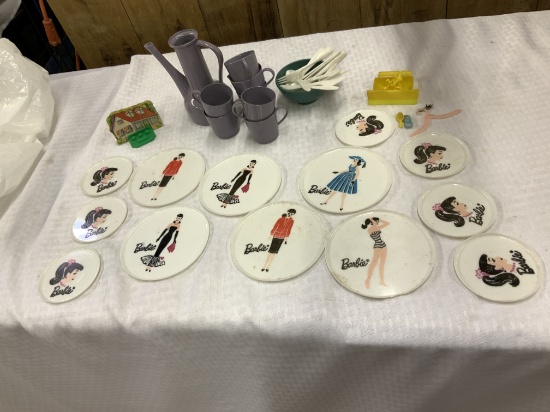 Vintage Barbie Plates- Melamine
