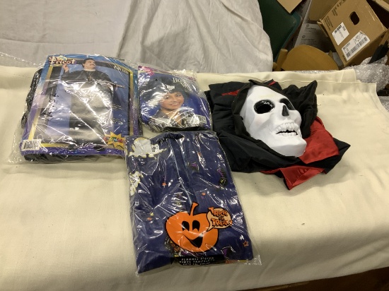 Costume Items- Wig, Mask & Costumes