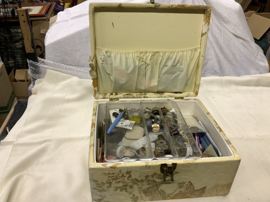 Large Vintage Sewing Kit