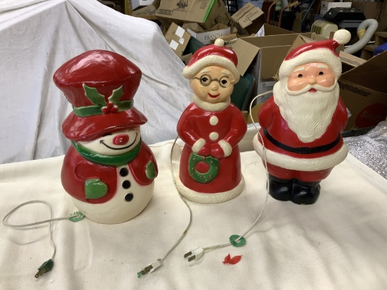 Vintage Light-up Christmas Figures
