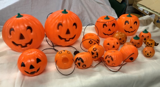Pumpkins, Glass And Plastic