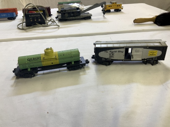 American Flyer Tanker Car & Box Car