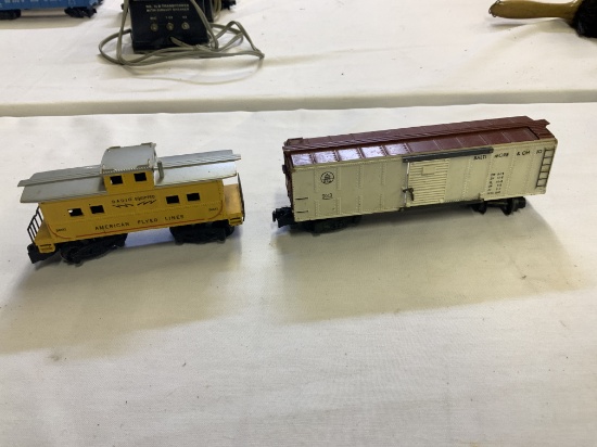 American Flyer Caboose & Box Car