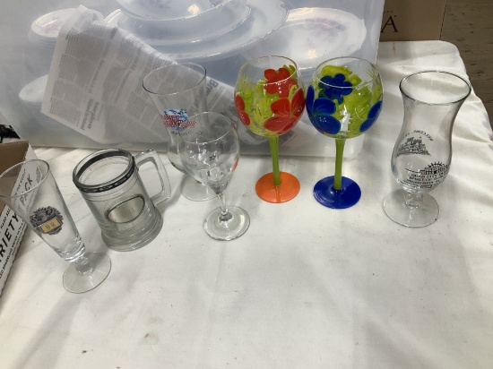 7 Assorted Glasses