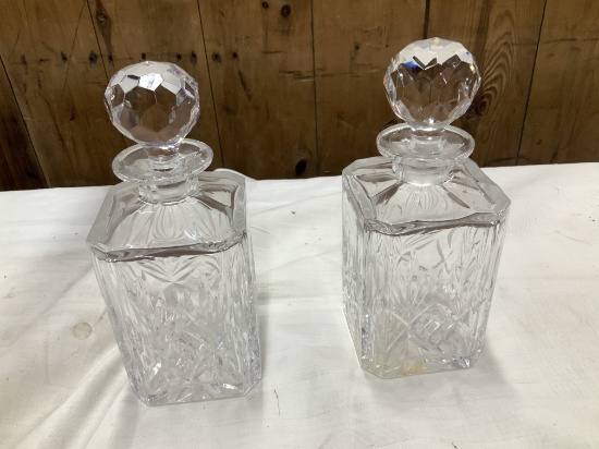 2 Crystal Decanters