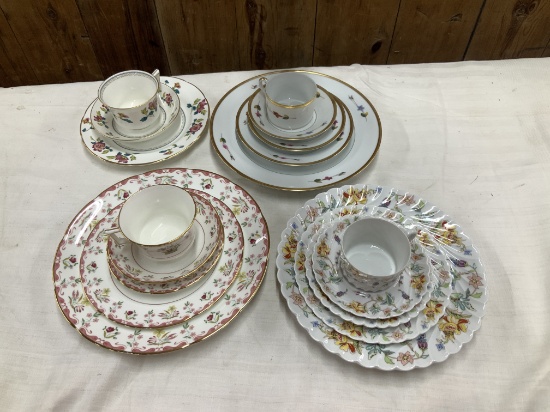 4 China Cup & Saucer Sets