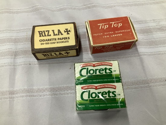 Vintage Riz La + and Tip Top Cigarette Papers