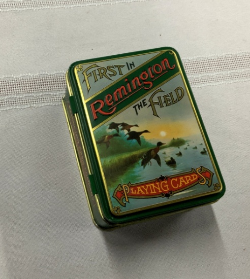 Remington Playing Cards- 2 Packs In Tin