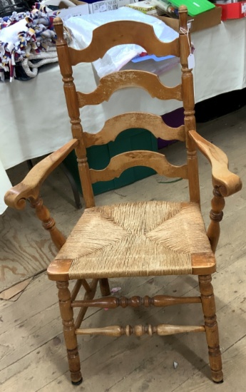 Antique Maple Ladderback Chair