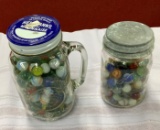 2 Jars of Vintage Marbles