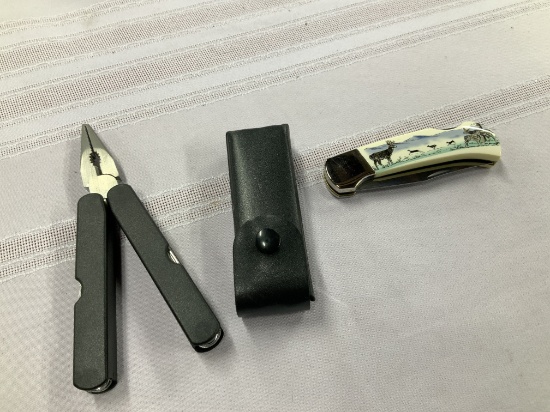 All-In-One Tool & Kissing Crane Knife & Wildlife