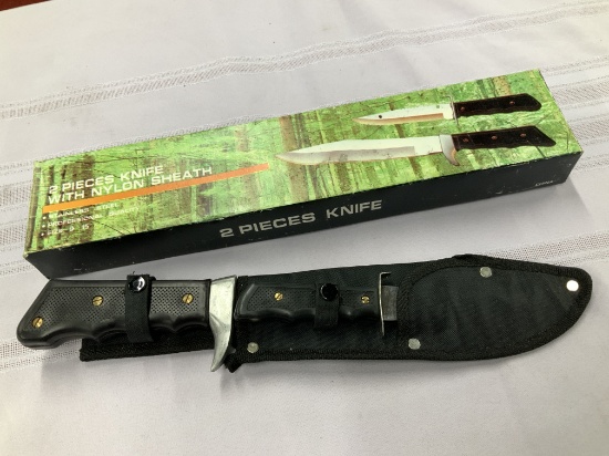 2 Knives in One Nylon Sheath