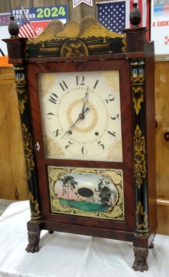 Antique Shelf Clock Mfg. by Ephraim Downes for George Mitchell | Estate ...