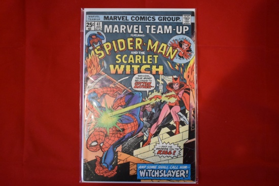 Marvel Team-Up #41 | Scarlet Witch & Spider-Man classic cover