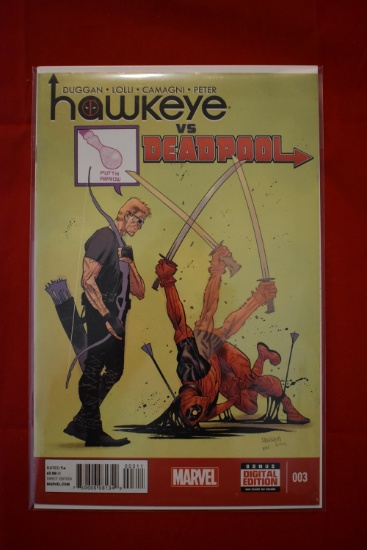 HAWKEYE VS DEADPOOL #3 | ARROW HEADSHOT COVER | COMIC BOOK