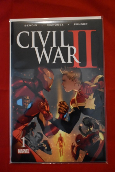CIVIL WAR II #1 | IRON MAN & CAPTAIN MARVEL COVER | COMIC BOOK