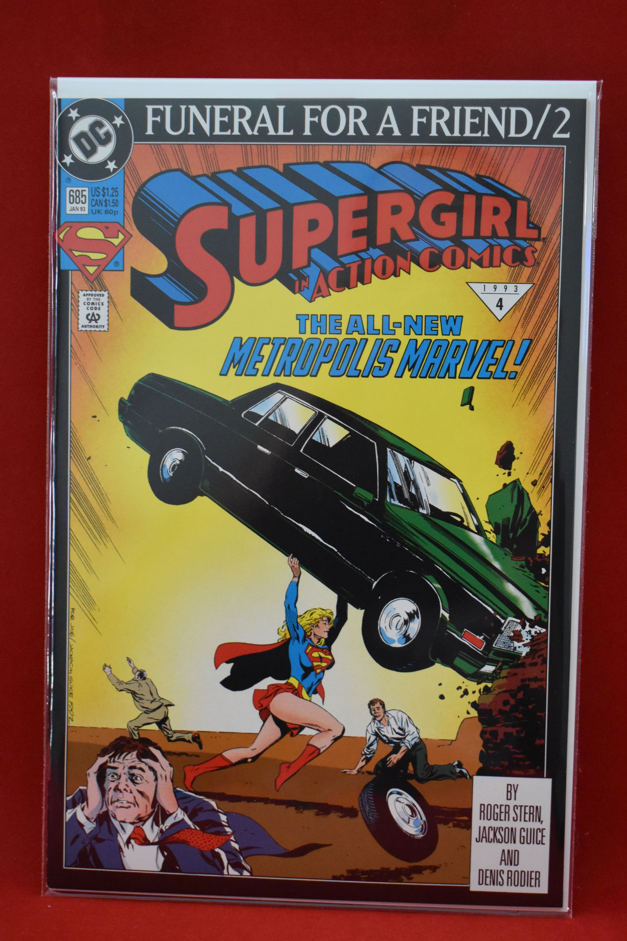 Supergirl Action selling Comics 686 Funeral for a Friend