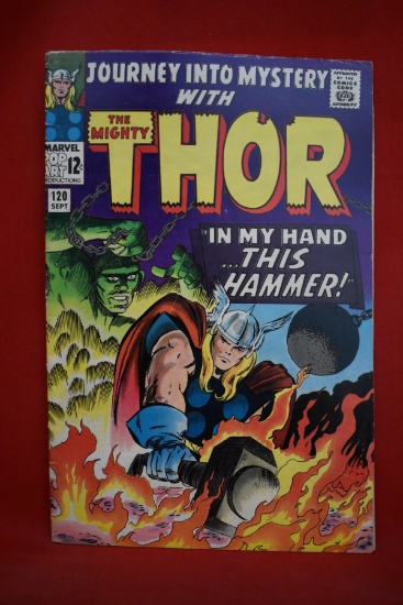 JOURNEY INTO MYSTERY #120 | WITH MY HAMMER IN HAND! | ICONIC JACK KIRBY COVER | STAN LEE - 1965
